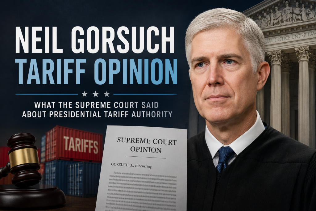 neil gorsuch tariff opinion
